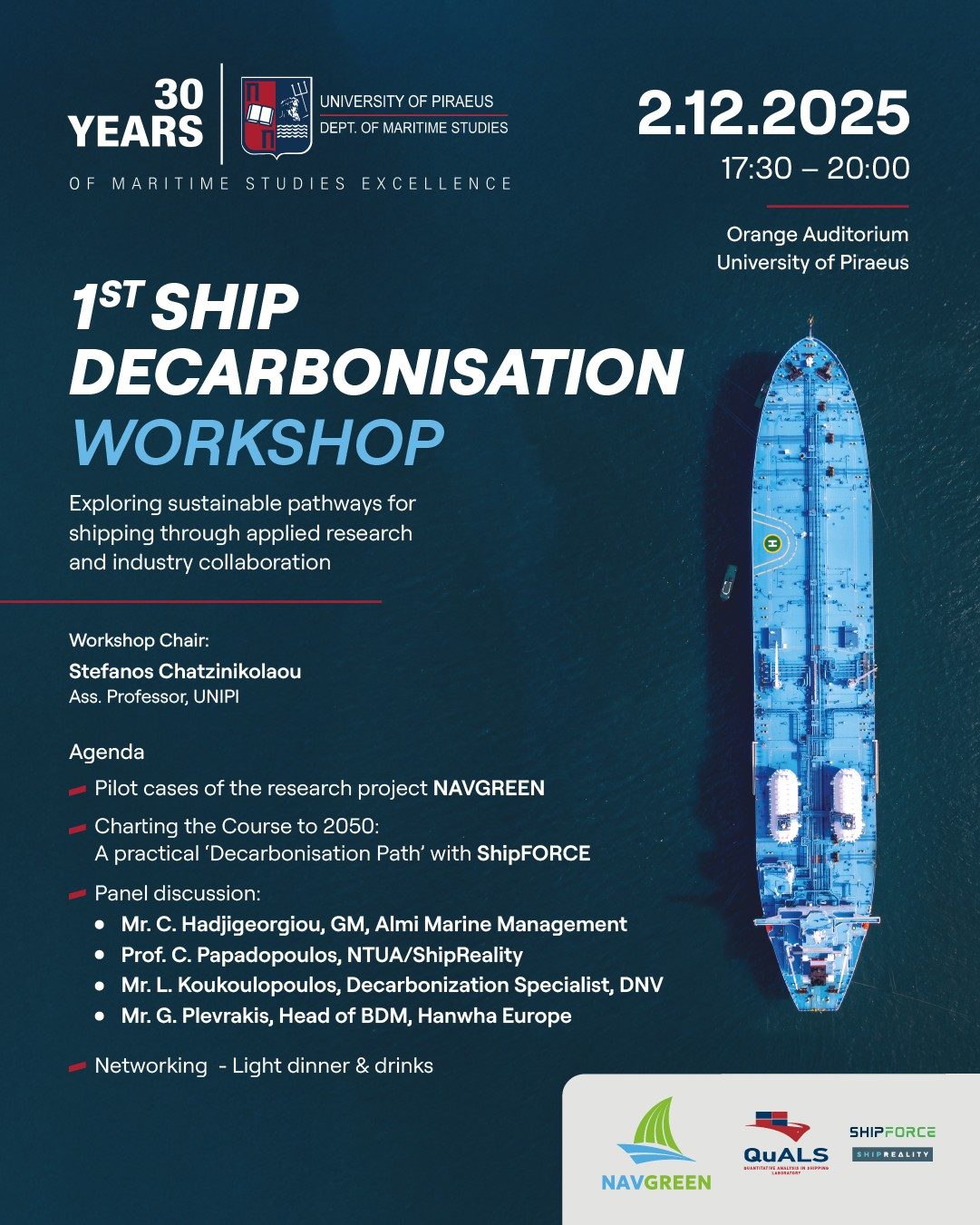 Invitation for 1st Ship Decarbonisation Workshop
